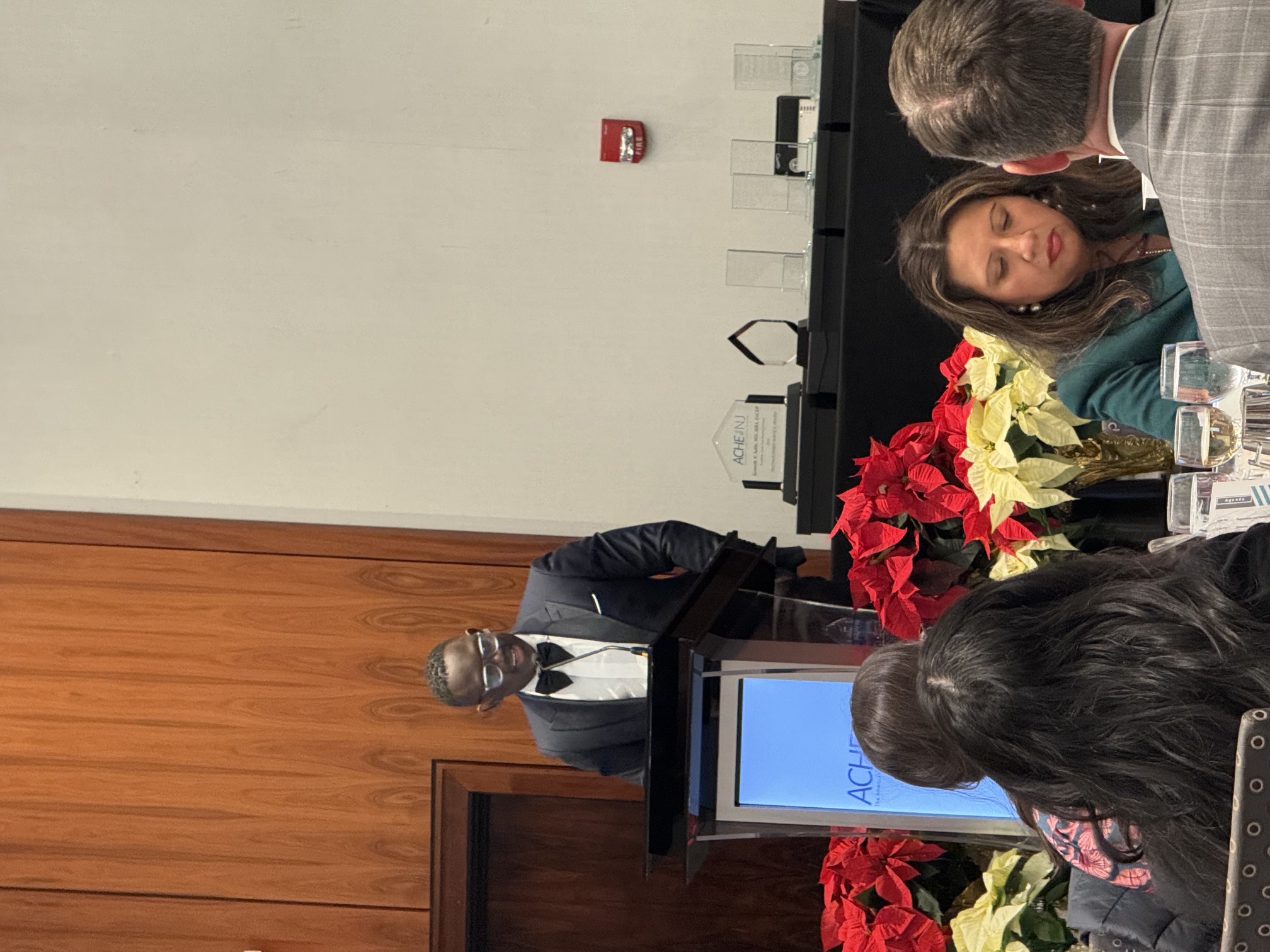 Funso Olufade speaking at the ACHE-NJ Annual Meeting